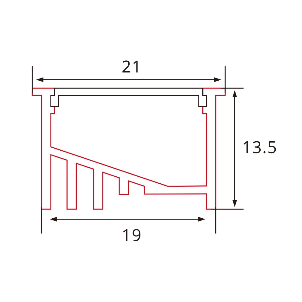 Angewinkeltes Aluminium LED-Einbauprofil für gerichtete Beleuchtung