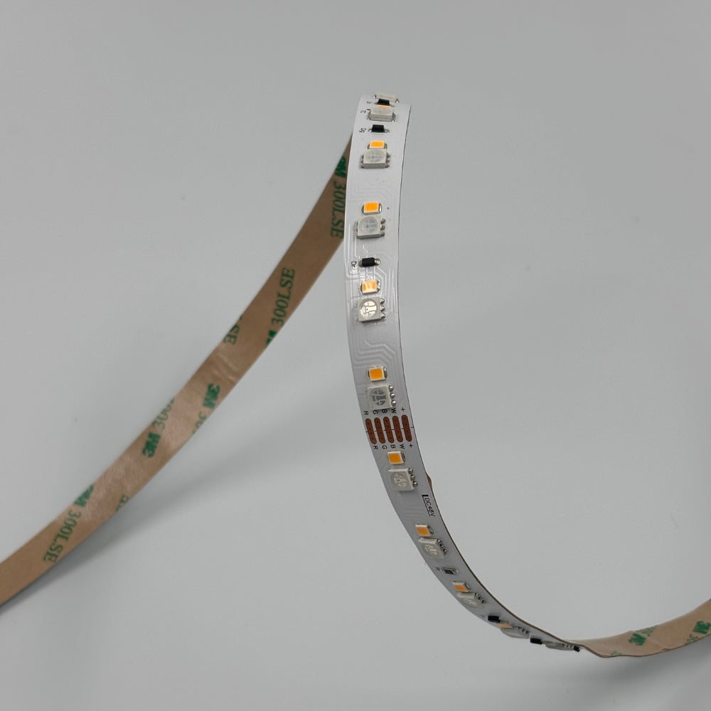 48V RGB+Warmweiß LED-Streifen 108 LEDs/m, 20m Länge, CRI 90