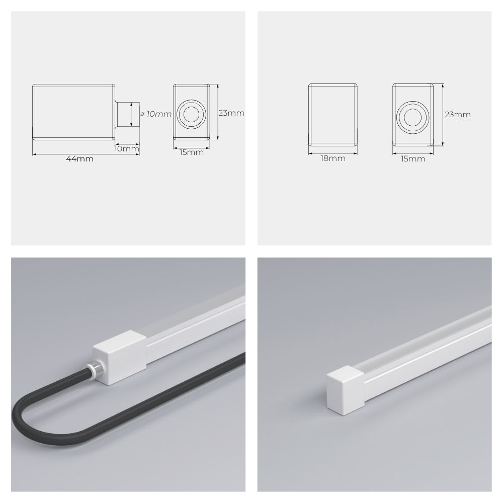 Wasserdichter 24V RGB Neon LED-Strip – 5m, IP68