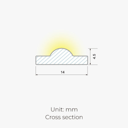 5m Premium COB LED-Streifen 24V RGB+CCT 19W/m 14mm