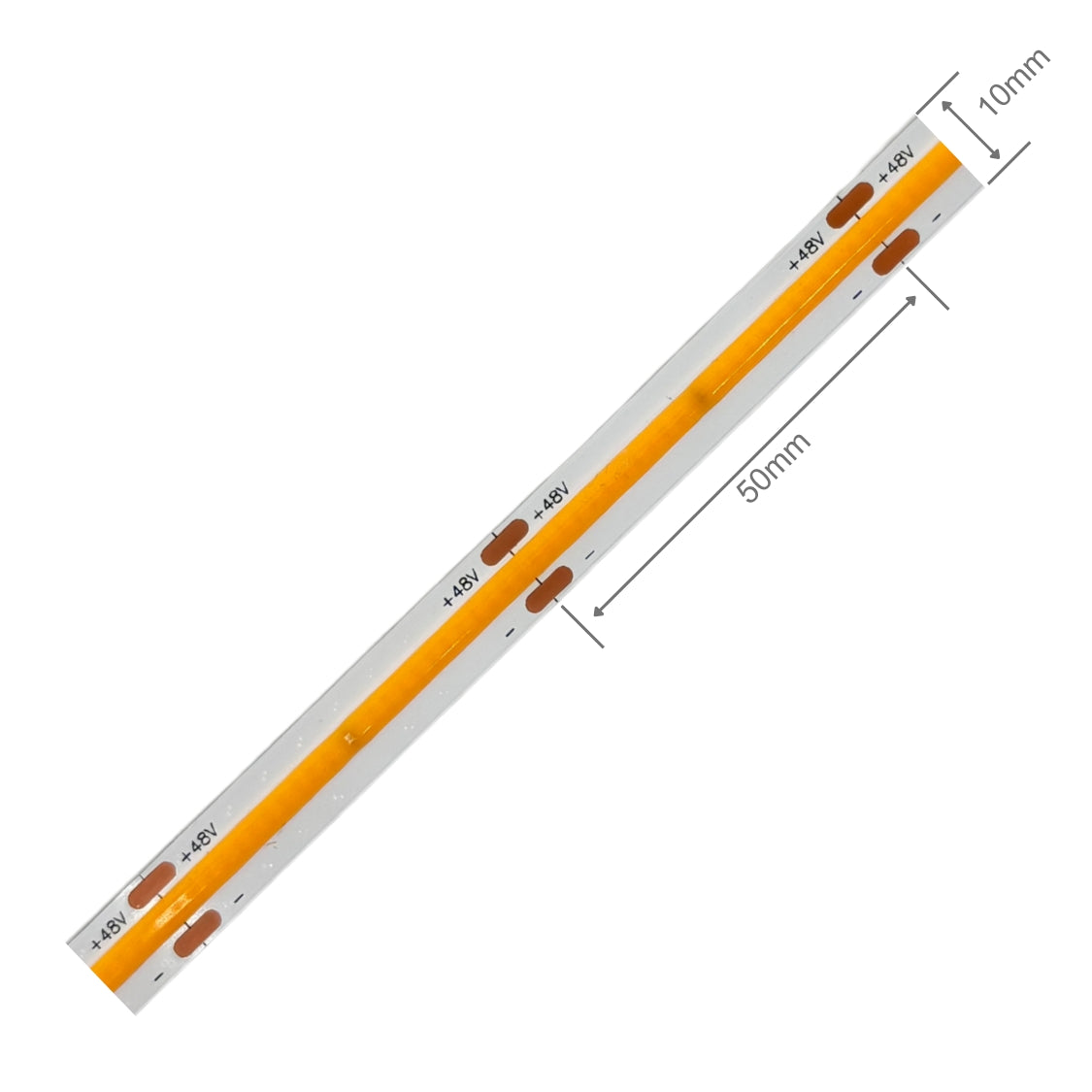 48V COB LED-Streifen Konstantstrom 10W/m 480 LEDs/m 30m, einseitige Einspeisung bis 30m