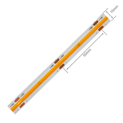 48V COB LED-Streifen Konstantstrom 10W/m 480 LEDs/m 30m, einseitige Einspeisung bis 30m