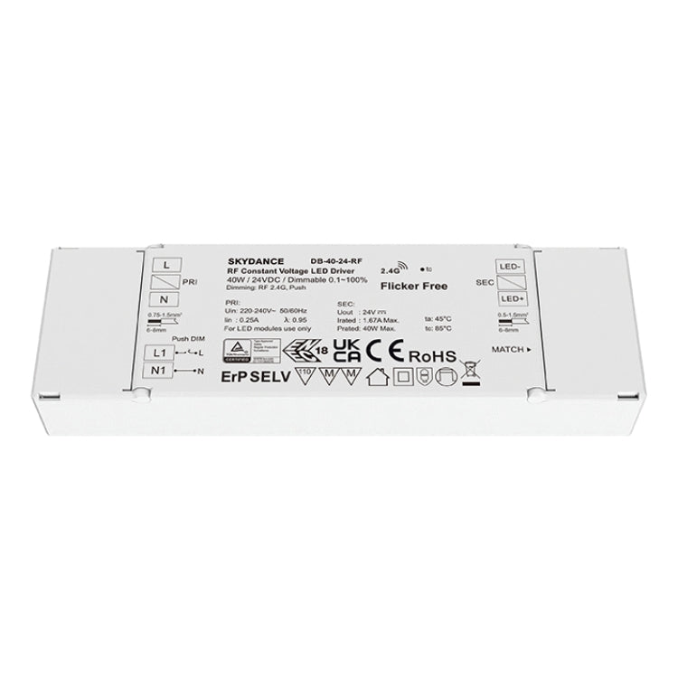 2 in 1 dimmbares RF LED-Netzteil 40W 12/24V