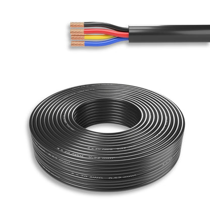 4-adriges LED-Kabel 10m mit PVC-Mantel, 4x0,5 oder 4x0,75mm², IP65