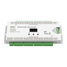 32-Kanal LED Treppenlicht-Controller 5-24V - Lauflichteffekte & Dual-PIR Steuerung