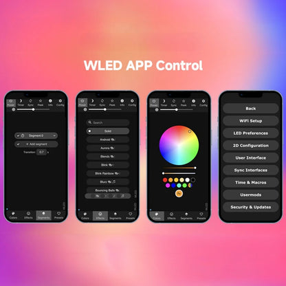 WLED ESP32 WiFi LED-Controller für SPI & PWM LED-Streifen (5-24 V)