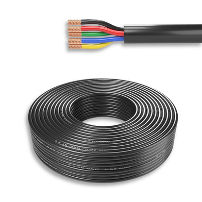 5-adriges LED-Kabel 10m mit PVC-Mantel, 5x0,5 oder 5x0,75mm², IP65