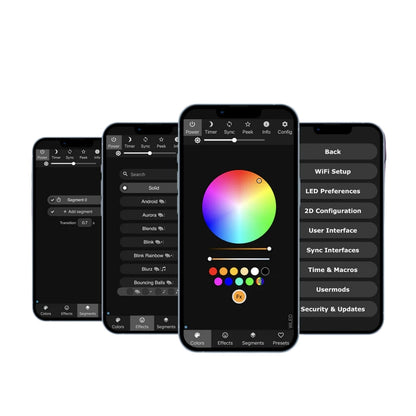 WLED ESP32 WiFi LED-Controller für SPI & PWM LED-Streifen (5-24 V)