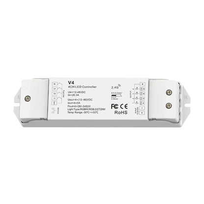 LED-Controller 4-Kanal RF Steuerung für RGBW, RGB, CCT & DIM