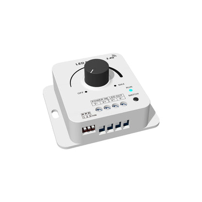 Stufenloser LED-Dimmer mit Drehknopf & Funkanbindung 12-48V