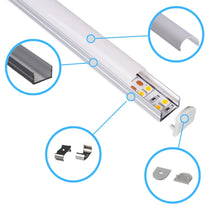 LED-Aluprofil mit halbrunder Abdeckung – 2m Aluminiumprofil für homogene Lichtverteilung