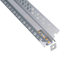 2m Unterputz Aluminium LED-Einbauprofil Innenecke