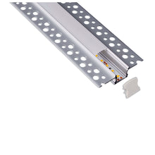 LED-Trockenbauprofil mit Spachtelfahnen – 2m Aluminiumprofil für Gipskarton