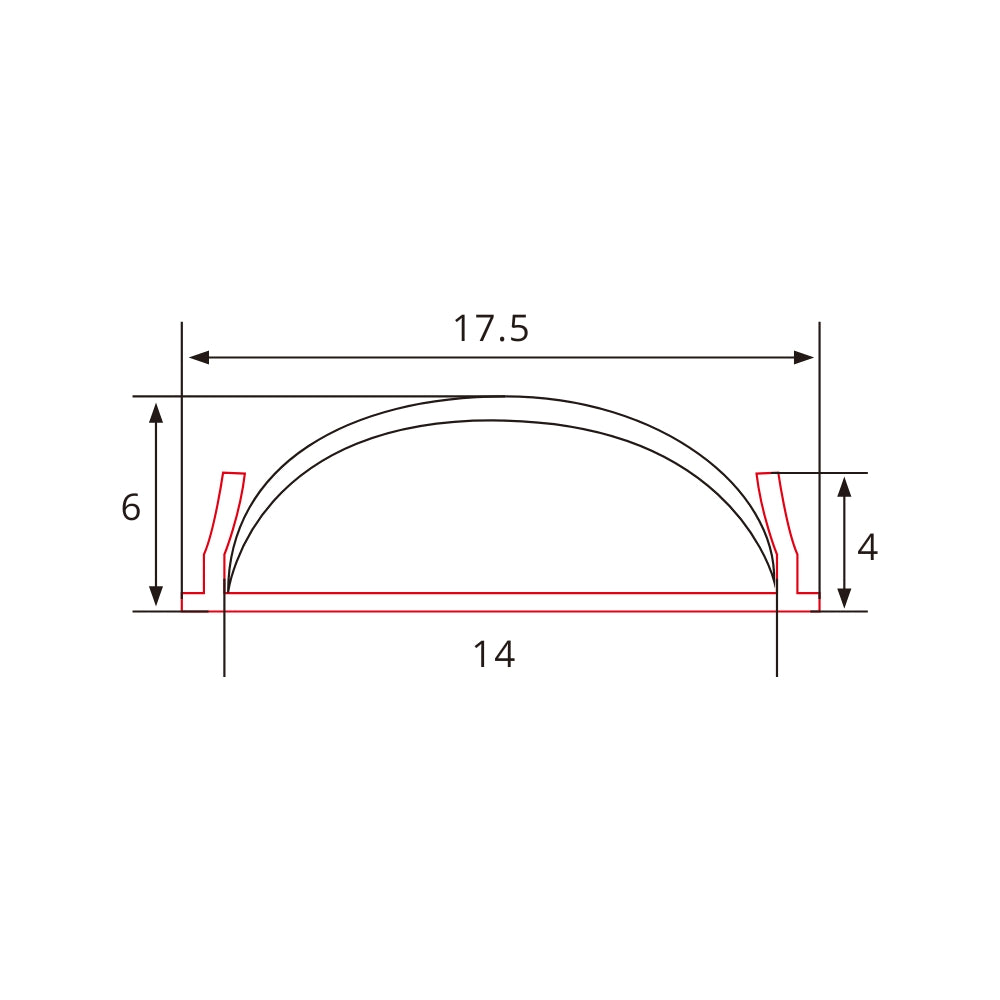 Biegsames 2m Aluminium LED-Profil für geschwungene Installationen