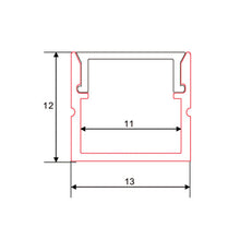 Rechteckiges 2m Aluminium LED-Profil