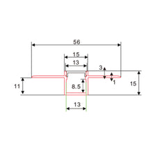 2m Unterputz Trockenbauprofil Aluminium LED-Einbauprofil