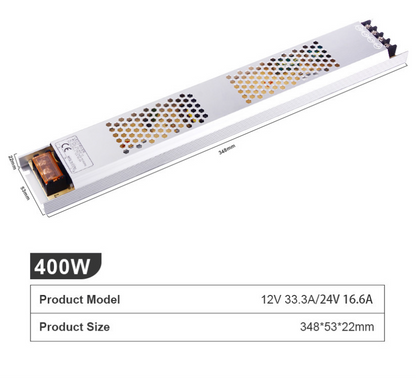 12/24V Netzteil für LEDs, extra flach