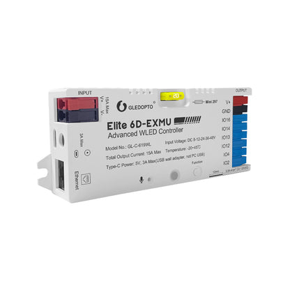 WLED LED Controller 6-Kanal – 5–48V, WiFi & Ethernet