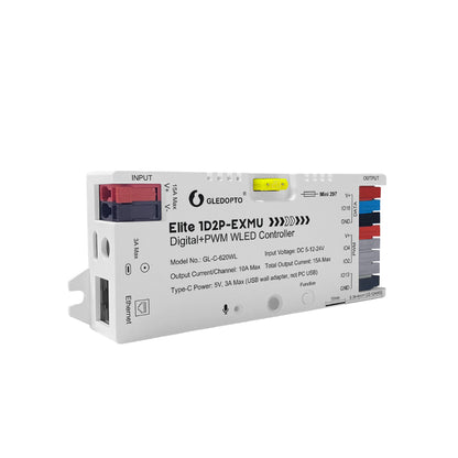 WLED Controller Digital + PWM/CCT – 5–24V, WiFi & Ethernet