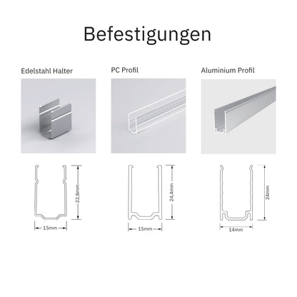 Wasserdichter  24V Neon LED-Streifen 5m – IP68 – 3000K/6100K