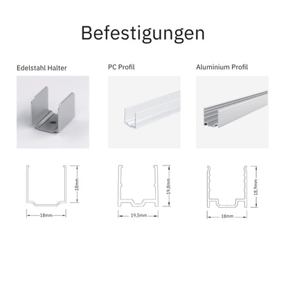 Schwimmbad LED-Beleuchtung IP68 RGB 24V 10W/m
