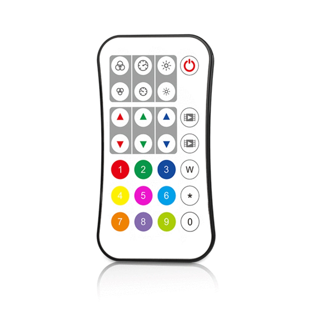 Funkfernbedienung für adressierbare RGB & RGBW LED-Controller (2,4GHz, 30m Reichweite)