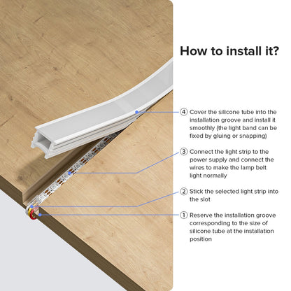 12*12mm wasserfester Einbau-Silikonschlauch 1-100m