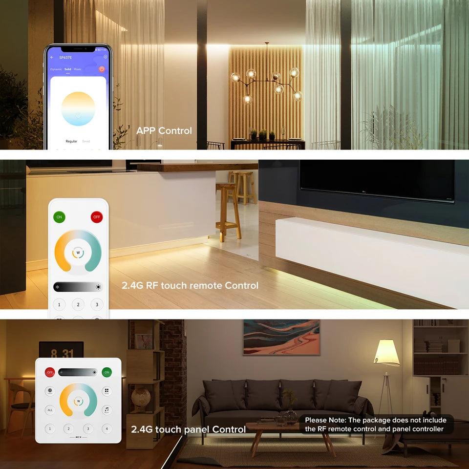 SPI LED-Controller mit App- & Funksteuerung für digitale RGB/RGBW/CCT Strips