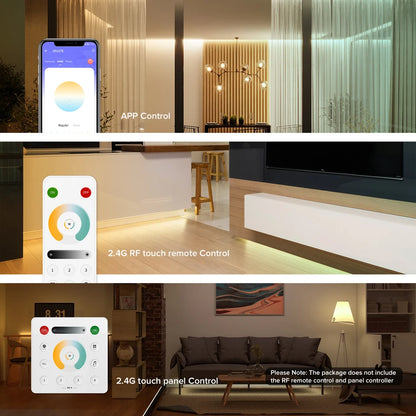 SPI LED-Controller mit App- & Funksteuerung für digitale RGB/RGBW/CCT Strips