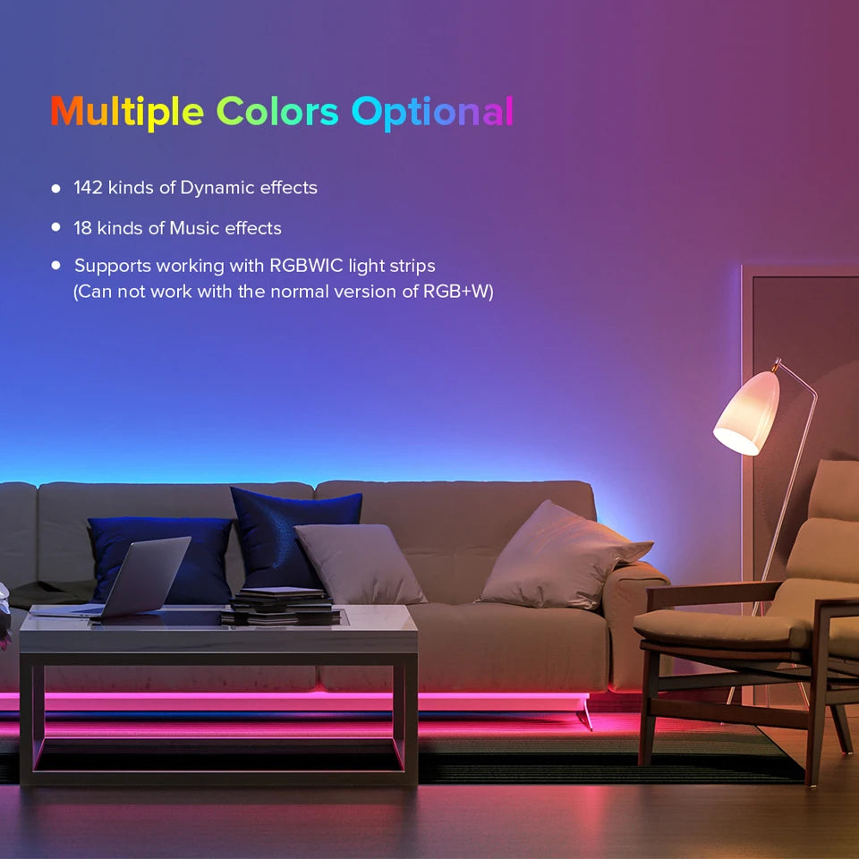 SPI LED-Controller mit App- & Funksteuerung für digitale RGB/RGBW/CCT Strips