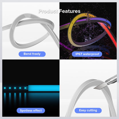 12*12mm wasserfester Einbau-Silikonschlauch 1-100m