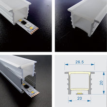 20*20mm wasserfester Einbau-Silikonschlauch 1-100m
