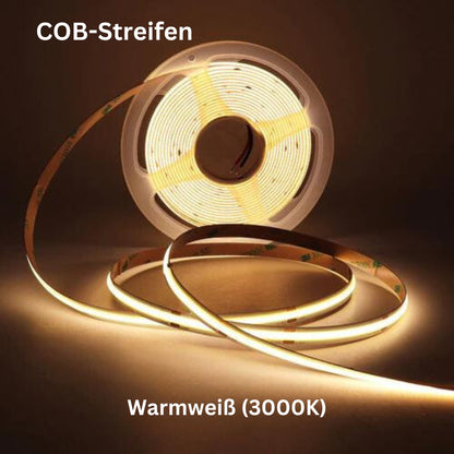 LED Treppenbeleuchtung Komplettset inklusive LED-Streifen und Zubehör