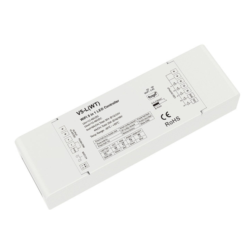 5 in 1 Wifi und RF LED Controller 12-48V