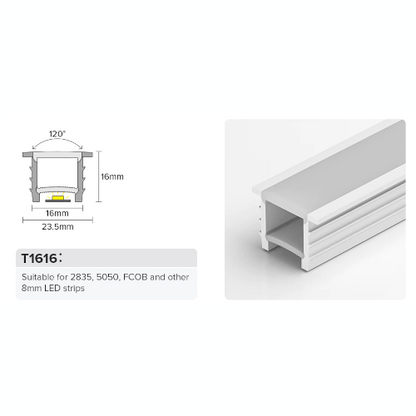 16*16mm wasserfester Einbau-Silikonschlauch 1-100m
