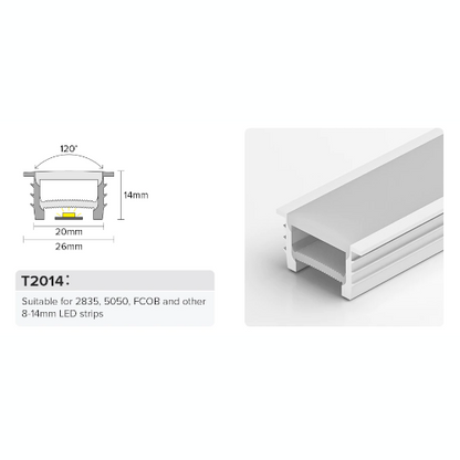 20*14mm wasserfester Einbau-Silikonschlauch 1-100m