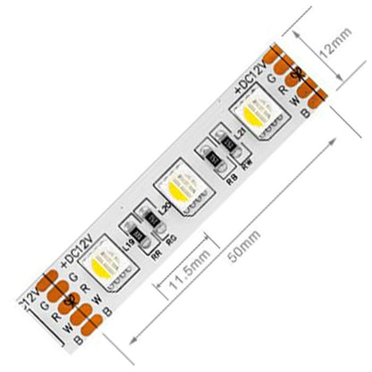 4 in 1 RGB-CW 12V, 60 LEDs/m, 5 Meter