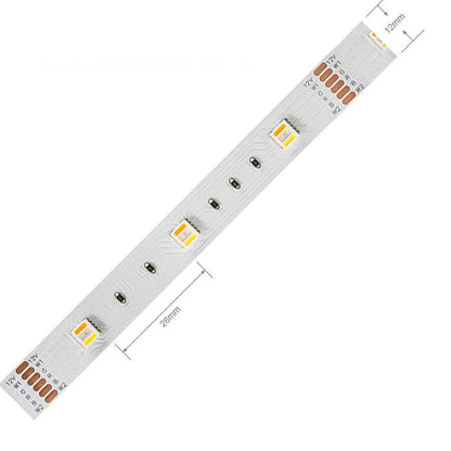 5 in 1 RGBCCT 12V, 30 LEDs/m, 5 Meter