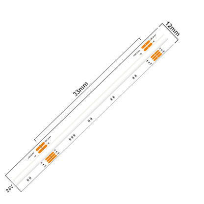 24V COB RGBW LED Streifen 5m mit 840 LEDs/m