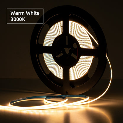 4mm COB LED-Strip mit 480 LEDs/m 12/24V
