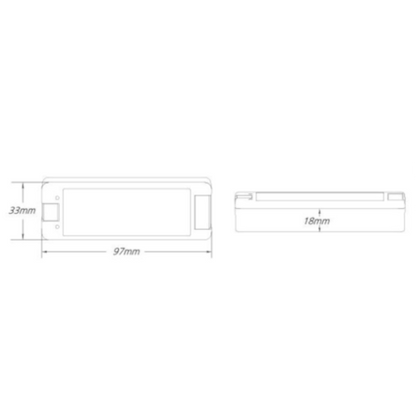 LED RF-Dimmer 5-36VDC, 8A