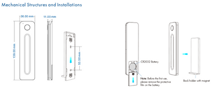 Funk-Dimmer Fernbedienung mit Touch-Slider und Halterung 2,4 GHz