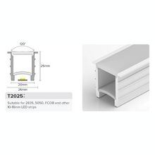 25*20mm wasserfester Einbau-Silikonschlauch für 10-18mm LED-Stripes